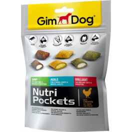 Лакомства GimDog Nutri Pockets Mix для собак, микс из трех вкусов, 150г фото