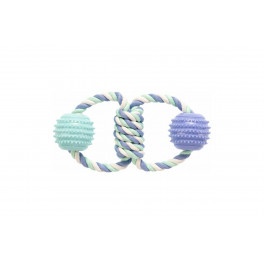 Игрушка GimDog Дент Плюс два кольца с веревки с термопластичной резиной 21см фото