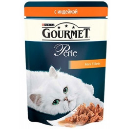 Консервы для кошек Gourmet Perle с индейкой, 85г фото