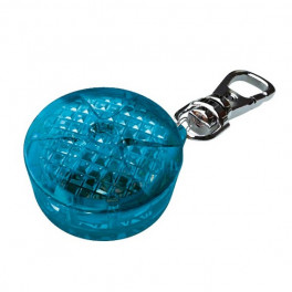 Брелок-фонарик c карабином Trixie, синий, пластиковый, 3,5см фото