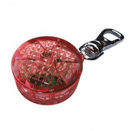 Брелок-фонарик c карабином Trixie, красный, пластиковый, 2,5см фото