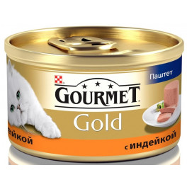 Консервы для кошек Gourmet Gold с индейкой, 85г фото