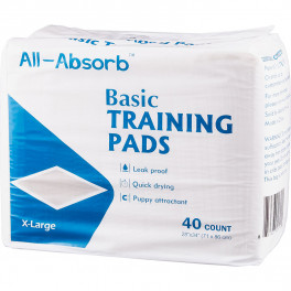 Пеленки для собак All Absorb Basic Training Pads 71х86 см, 40 штук фото