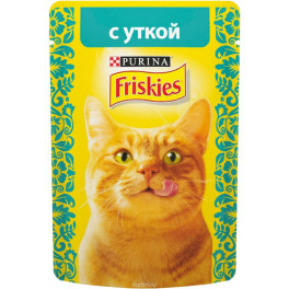 Пауч для котов Friskies, с уткой в соусе, упаковка 26х85 г фото