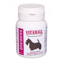 Пищевая добавка Vitamall Brewers с дрожжами и чесноком для собак средних пород, 70 табл фото