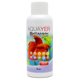AQUAYER Витамин, комплекс витаминов для аквариумных рыб, 60мл фото